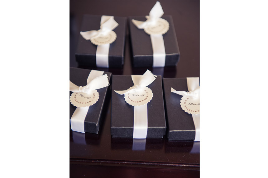 Silver Bow bracelets from Otis B Weddings
