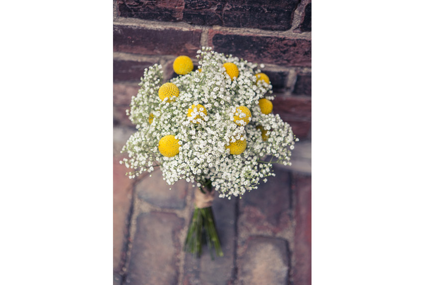 billy balls baby's breath bridal bouquet