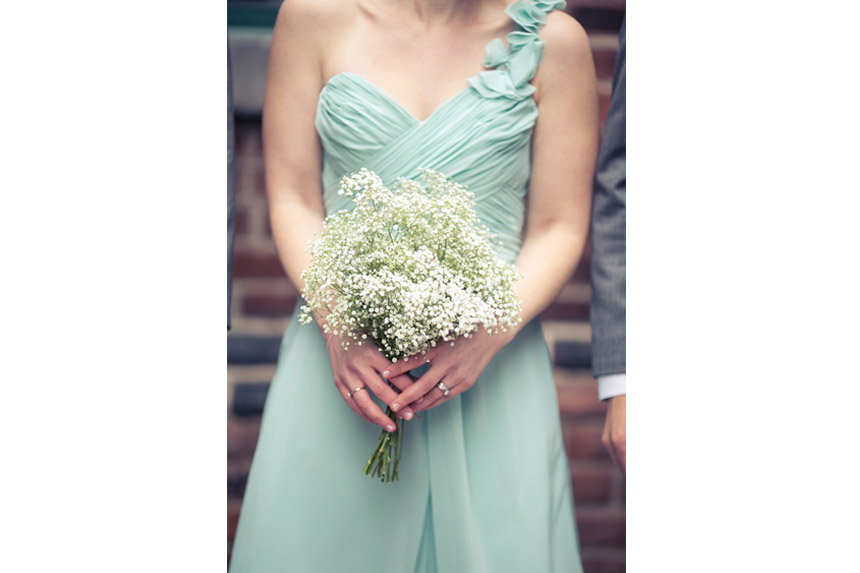 bridal bouquet baby's breath rustic wedding