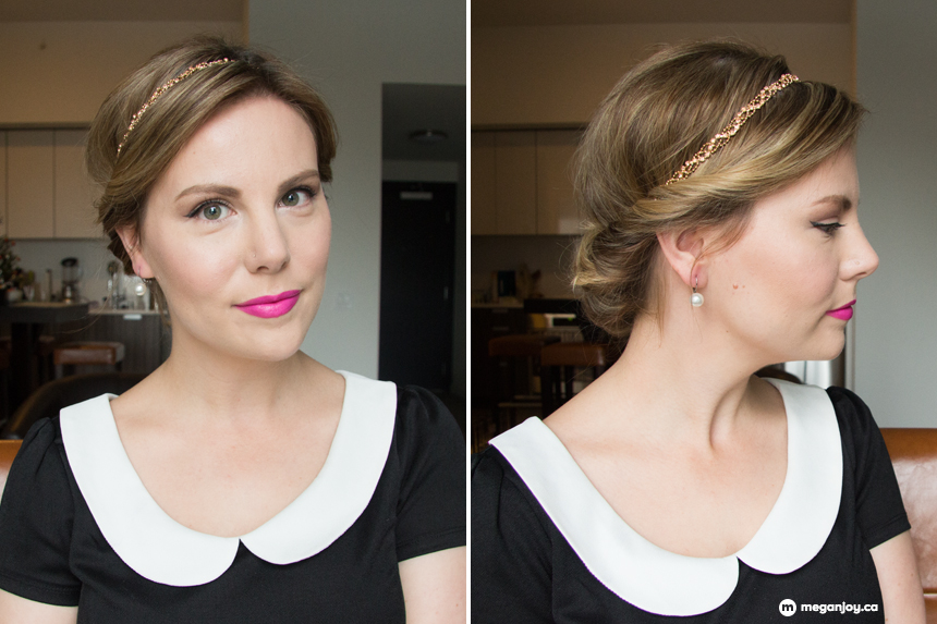 short hair chignon tutorial
