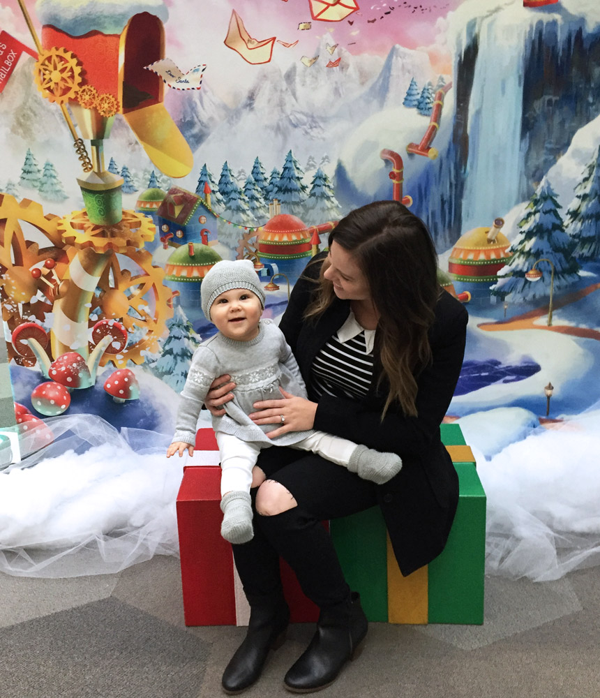 Piper’s First Visit to Santa: HGTV Santa’s HQ
