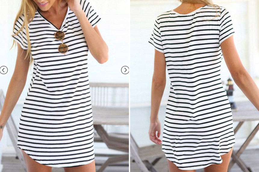 striped-dress-shein
