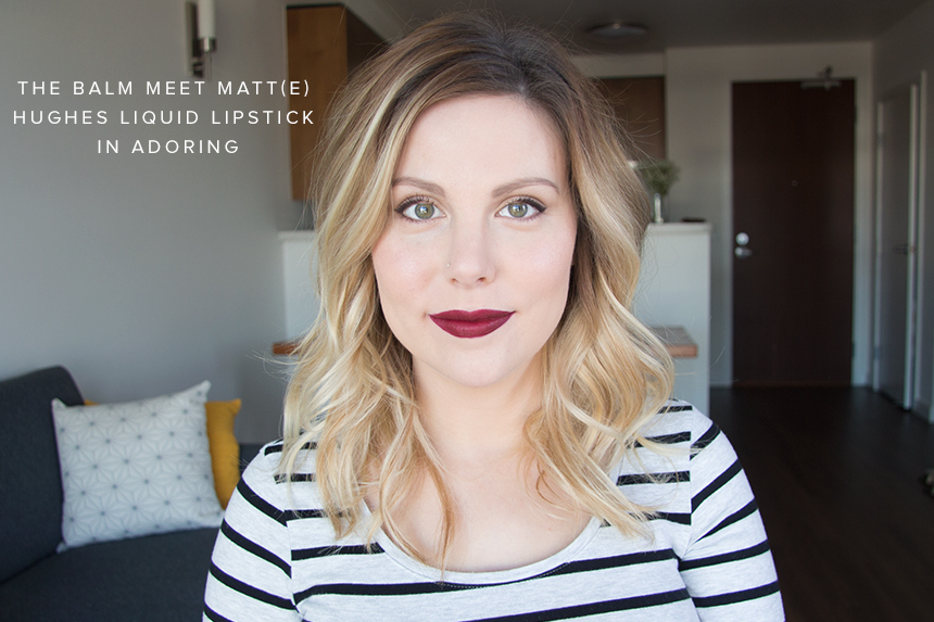 thebalm matte lipstick adoring review